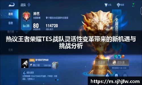 热议王者荣耀TES战队灵活性变革带来的新机遇与挑战分析